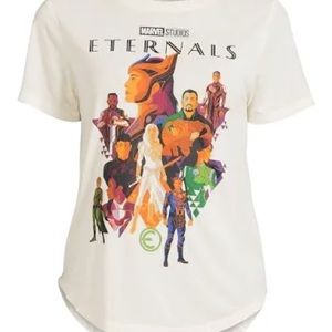 Marvel Studios ETERNALS cream T-Shirt black orange green Women’s Plus Size 3X